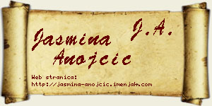 Jasmina Anojčić vizit kartica